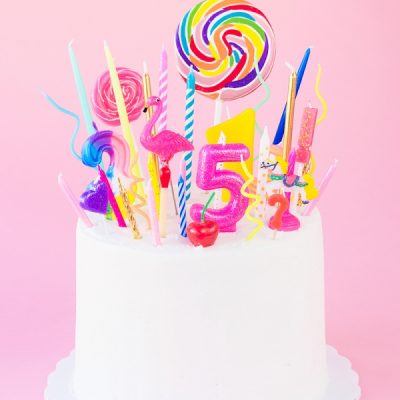 The Ultimate Guide to Birthday Candles Cake with candles and a 5 on it