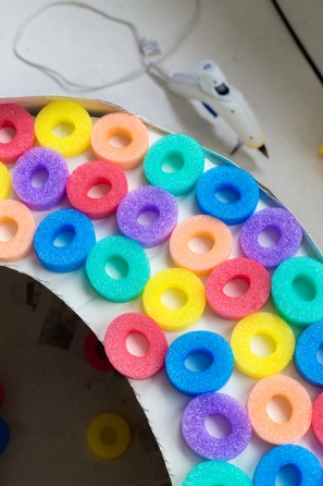 Colorful plastic rings