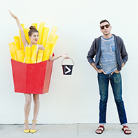 DIY French Fry Costume