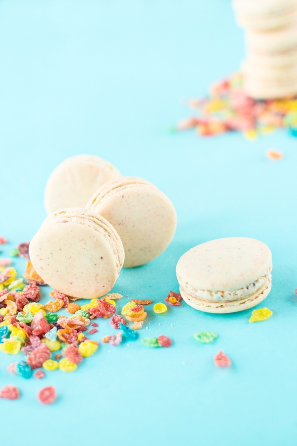 Macarons and fruity pebbles