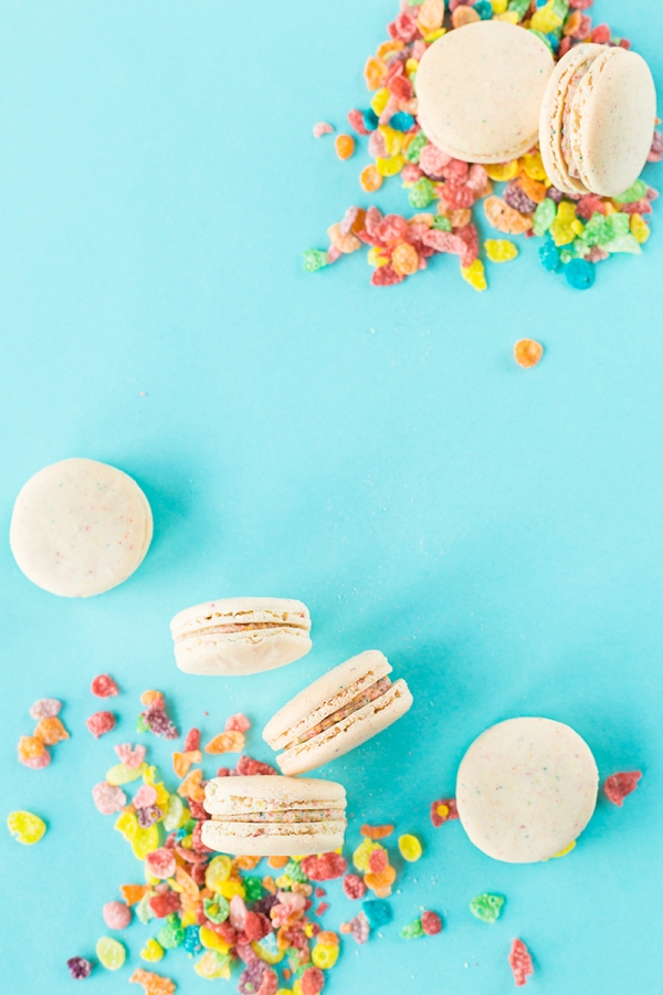 Macarons and fruity pebbles