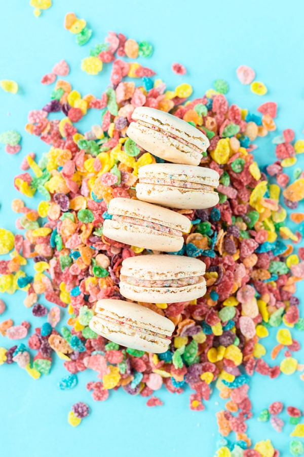 Macarons and fruity pebbles