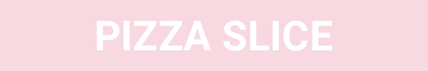 White letters on a pink background
