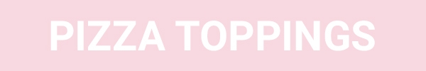 White letters on a pink background