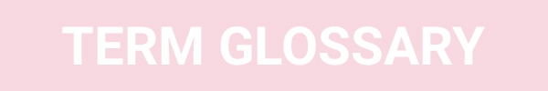 White letters and pink background