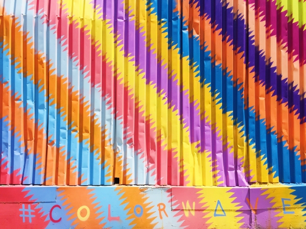 A colorful wall
