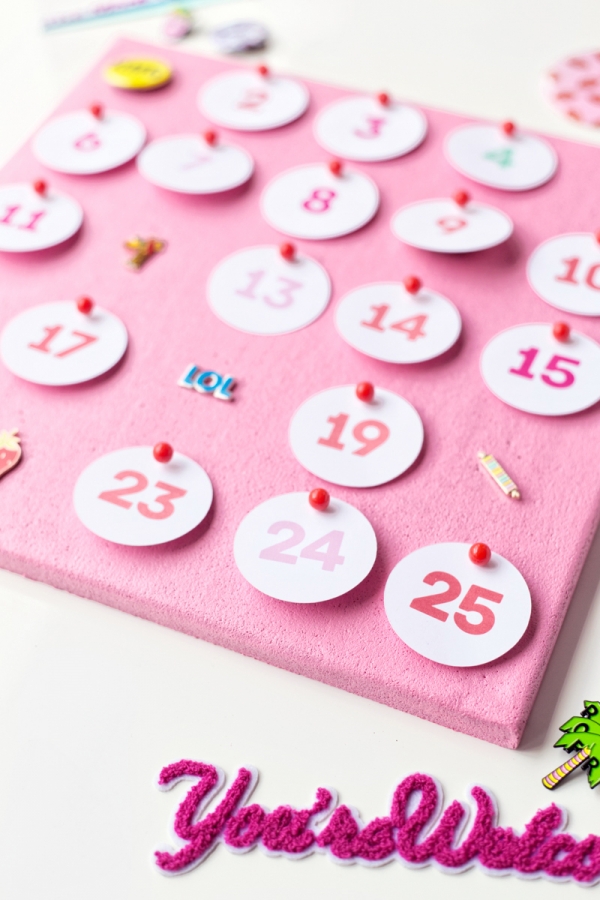 Pink advent calendar