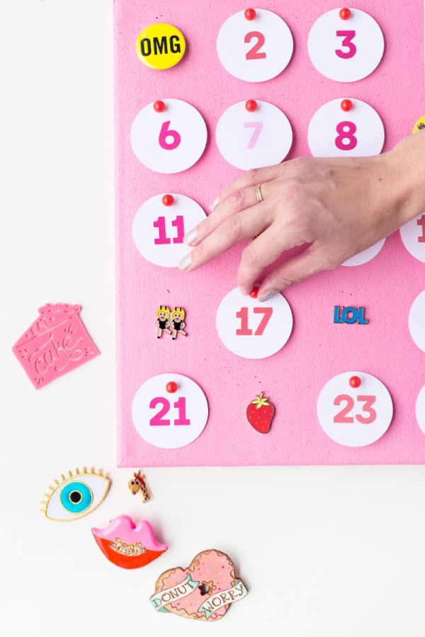 Pink advent calendar