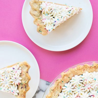 Pie slices on plates