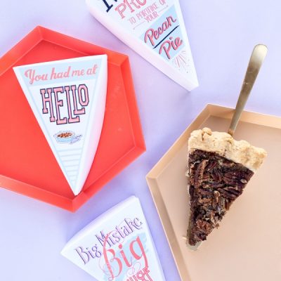 You Had Me At Hello: Leftover Pie Labels (+ A Pecan Pie Recipe!) Pie and pie holders