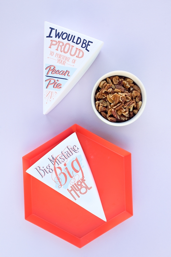 Pie holders and snacks