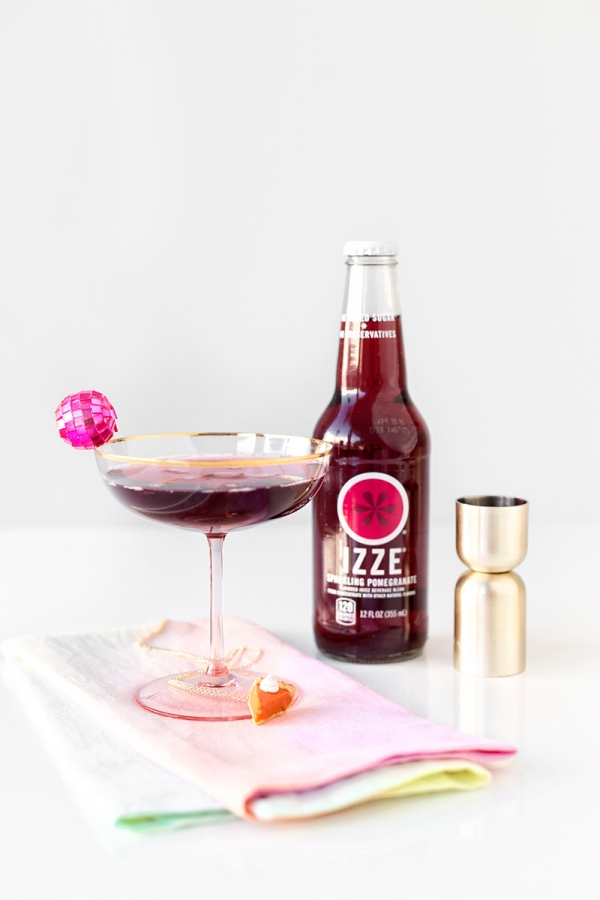 Sparkling Pommegranate Cosmo | studiodiy.mom