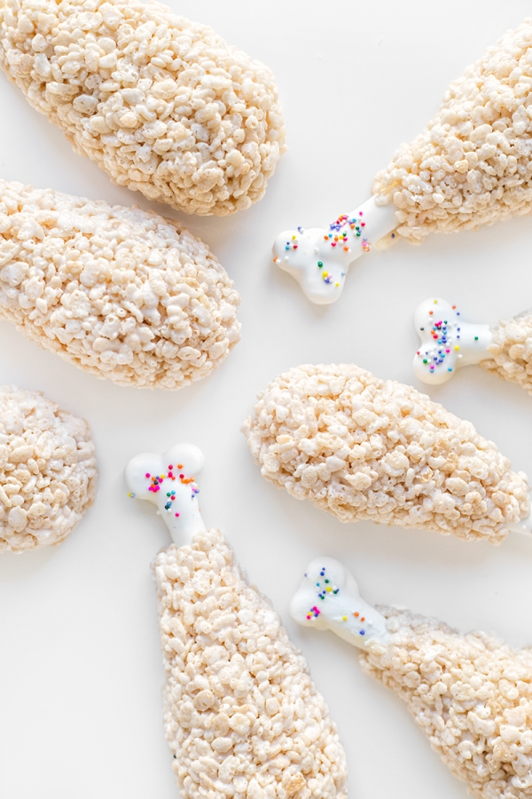 Funfetti Turkey Leg Rice Krispie Treats | studiodiy.mom
