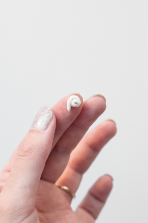 Someone holding white substance