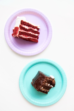Slices of cake