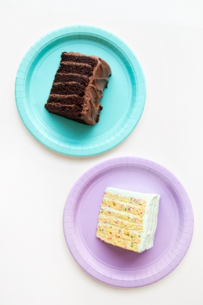 Slices of cake