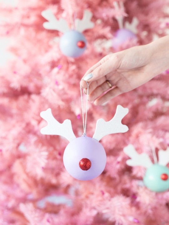 DIY Rudolph Ornaments