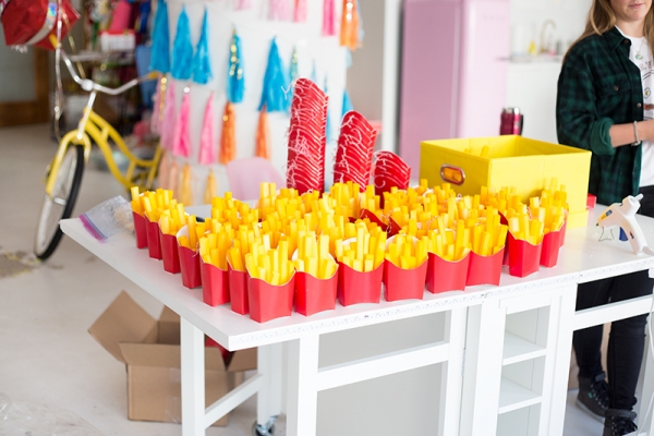 A bunch of fake fries