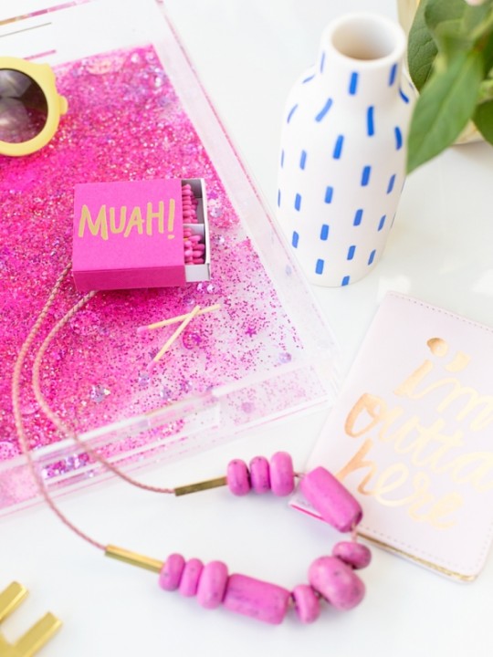 DIY Glitter Tray