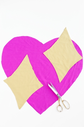 Pink and beige fabric