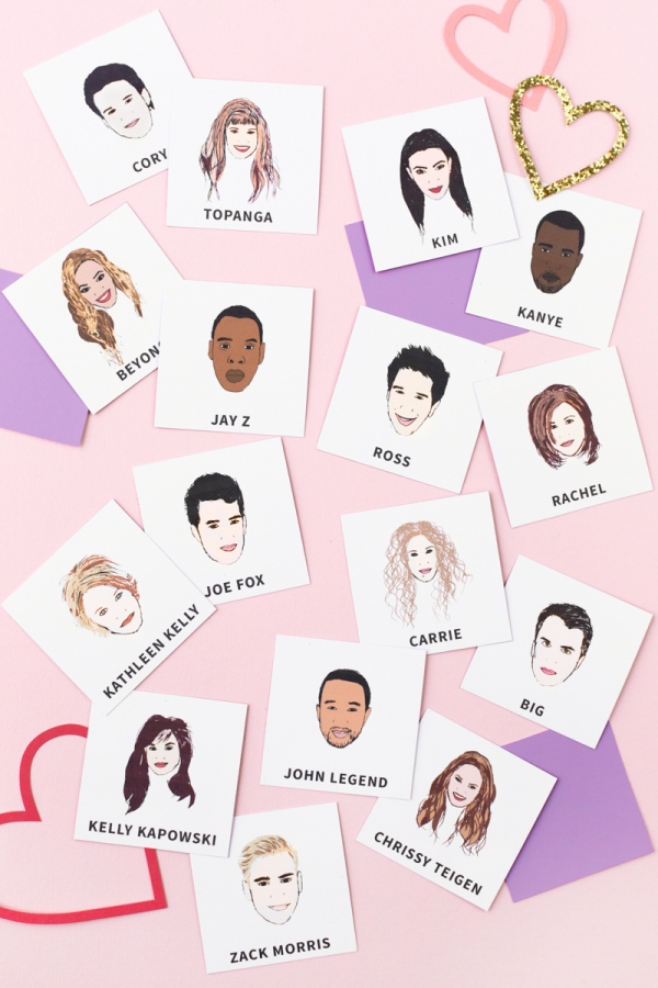 Famous Couples Memory Game (Free Printable!) | studiodiy.mom
