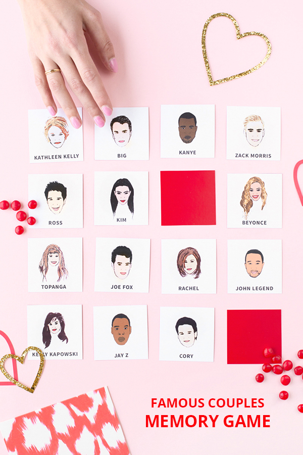 Famous Couples Memory Game (Free Printable!) | studiodiy.mom