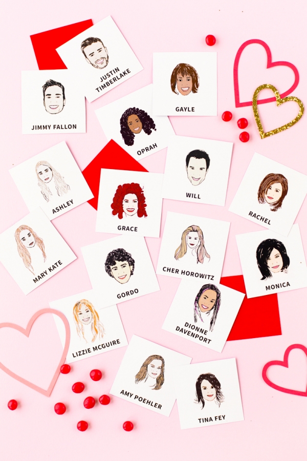 Cards with celebrities on them
