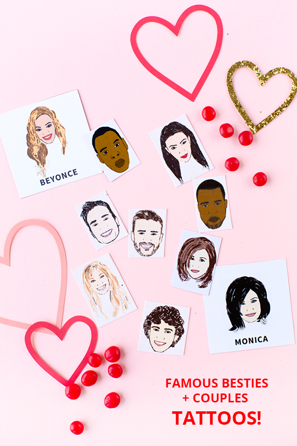 Famous Besties + Couples Tattoos (Free Printable!) | studiodiy.mom