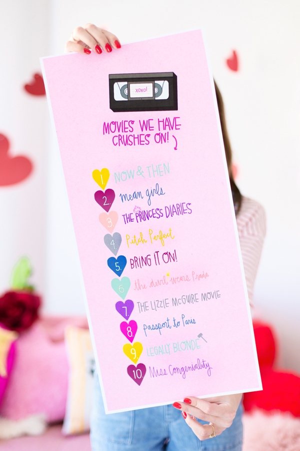 Chick Flick Movie Playlist Printable | studiodiy.mom