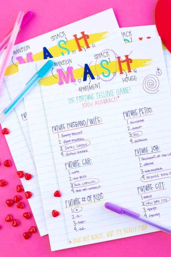 MASH Printables! | studiodiy.mom