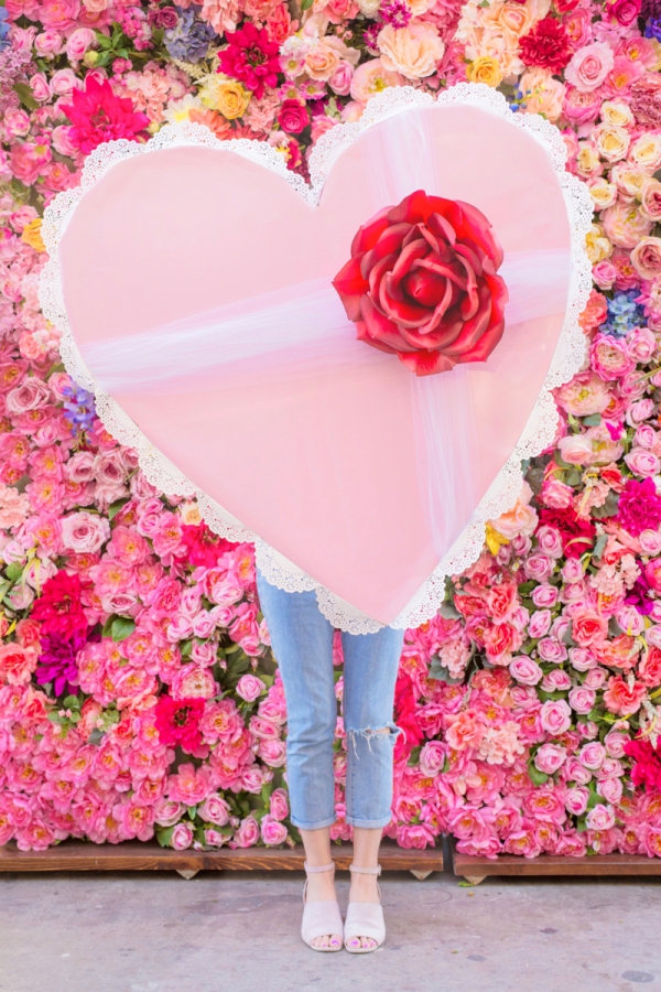 Someone holding a giant heart