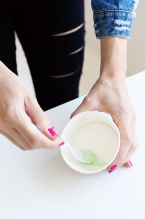 Cup and spoon