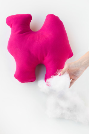 Cotton and hot pink fabric