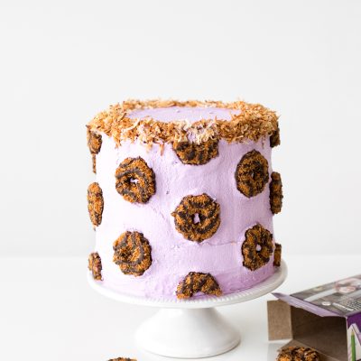 Girl Scout Cookie Cakes Samoa Cake | studiodiy.mom