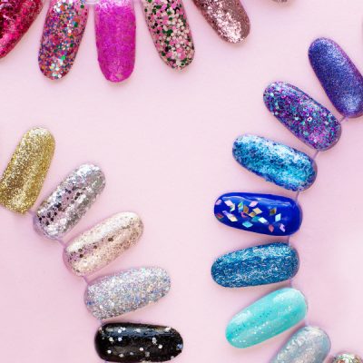 How To Remove Glitter Nail Polish (+ Our 30 Favorite Glitter Polishes!) Colorful fake nails
