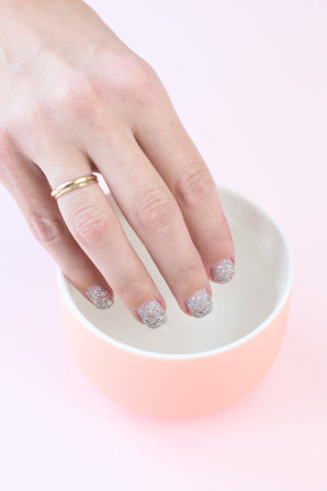 Someone painting their nails