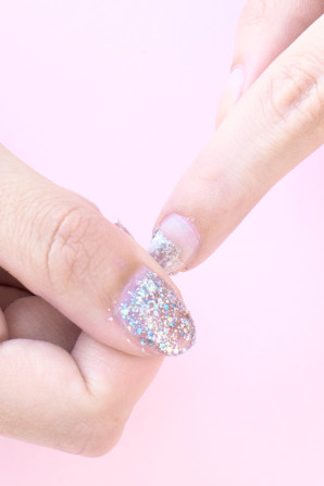 Someone painting their nails