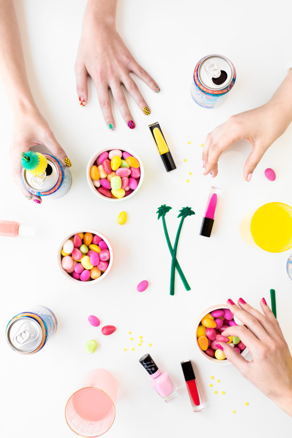 Someone holding candy