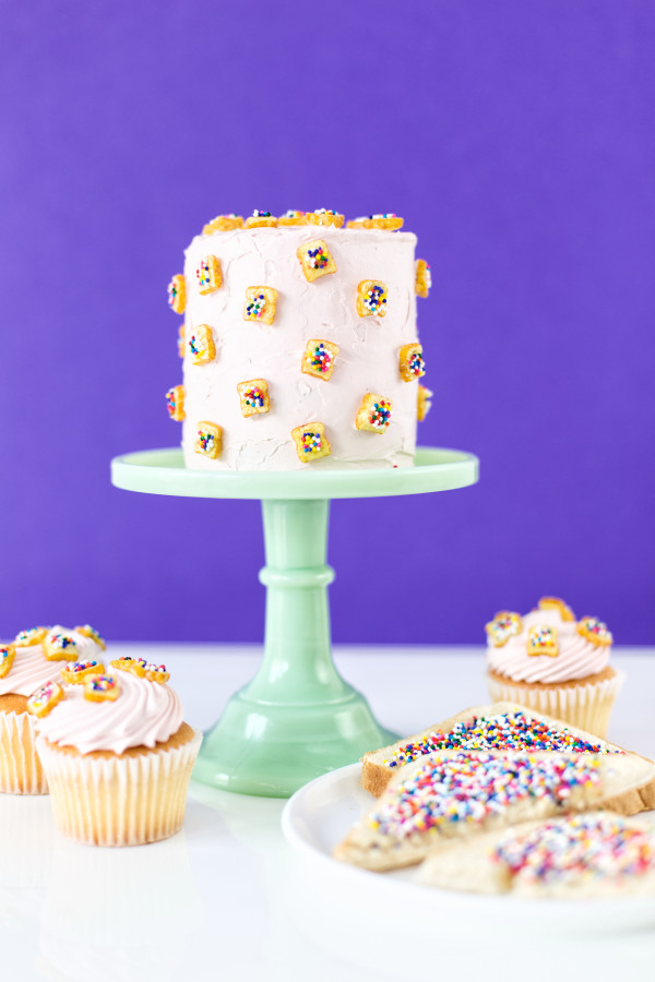 A cake with sprinkles on it