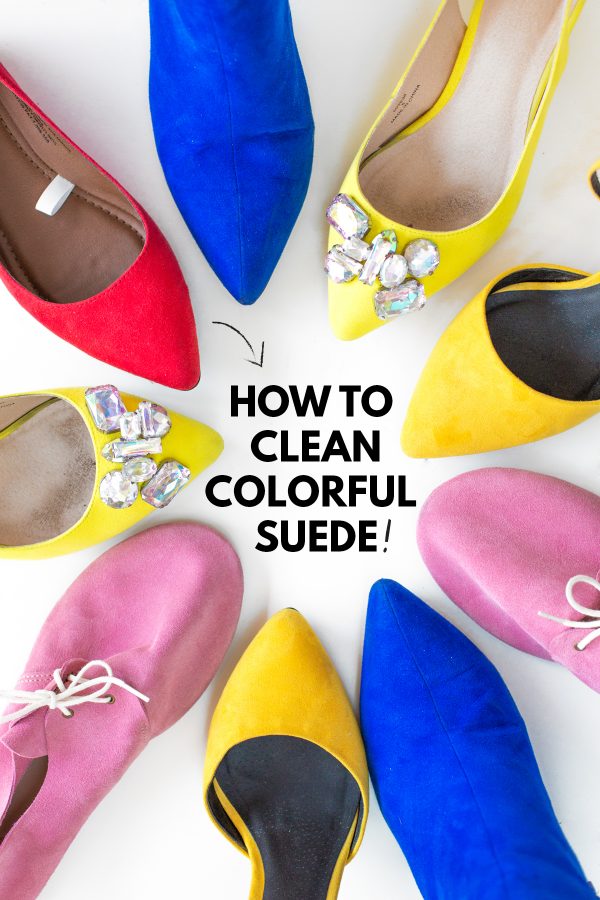 Colorful heels and text