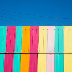 A colorful mural