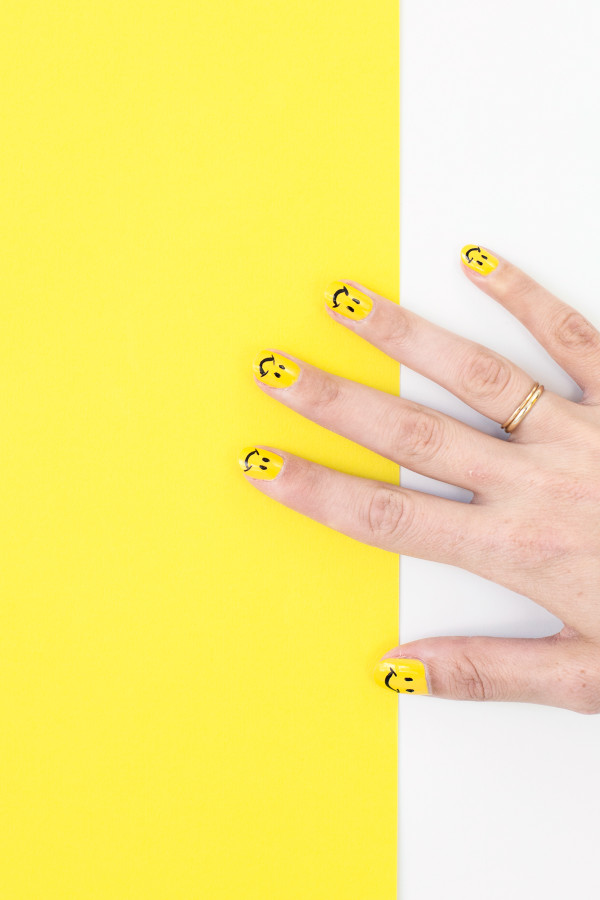 Someone with yellow nails
