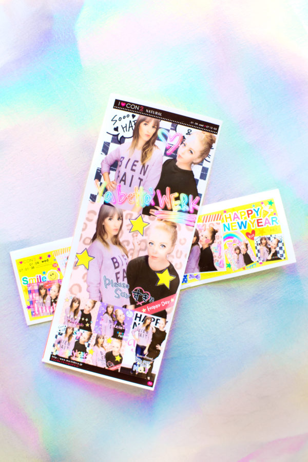 Two photo strips