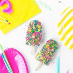 Birthday cake popsicles