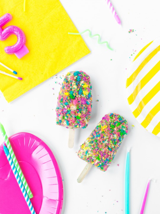 Birthday Cake Ice Cream Bars