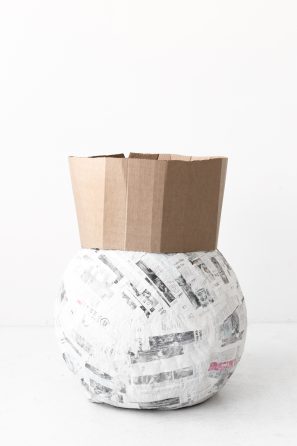 A newspaper ball