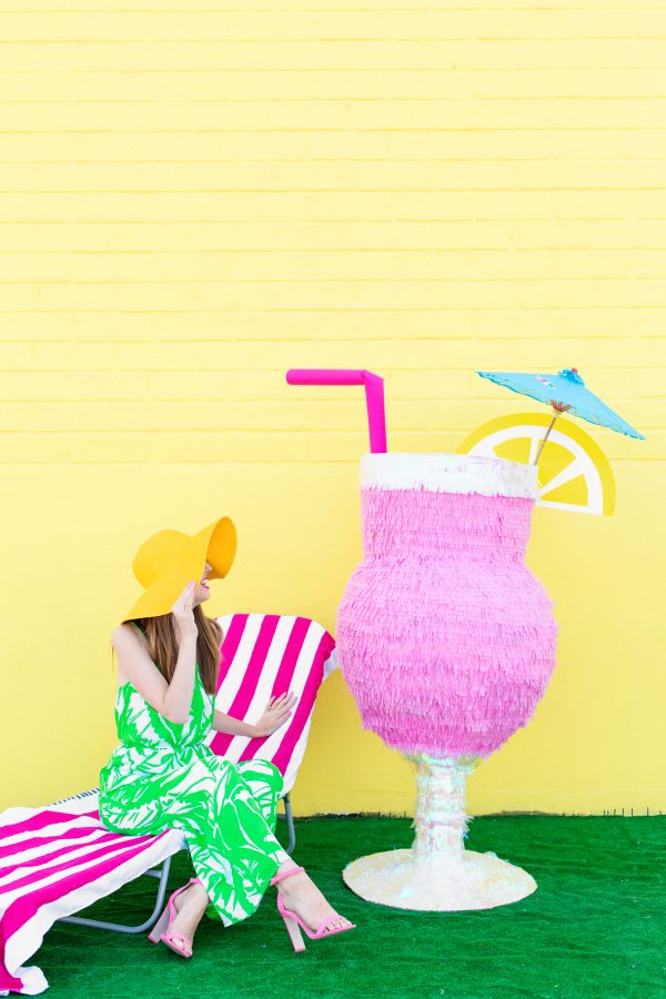 A woman and a pinata