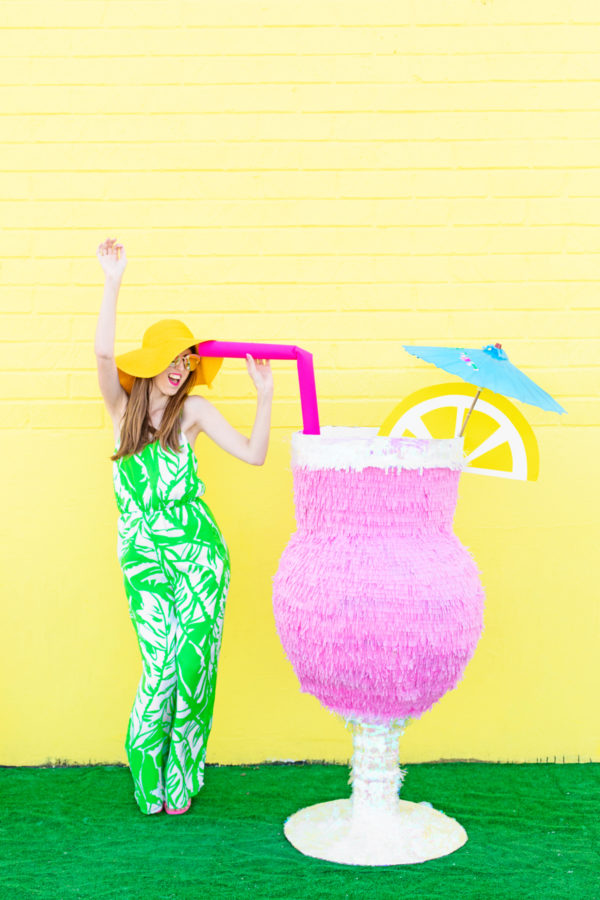 A woman and a pinata