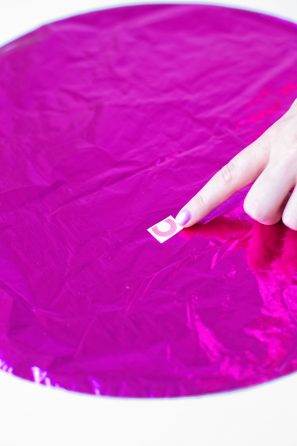 Pink balloon material