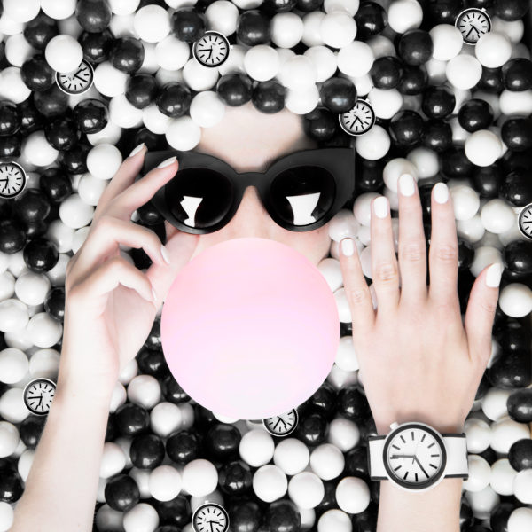 Someone in a ball pit